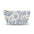 Blue Toile Accessory Pouch — Vintage Floral Toiletry Bag
