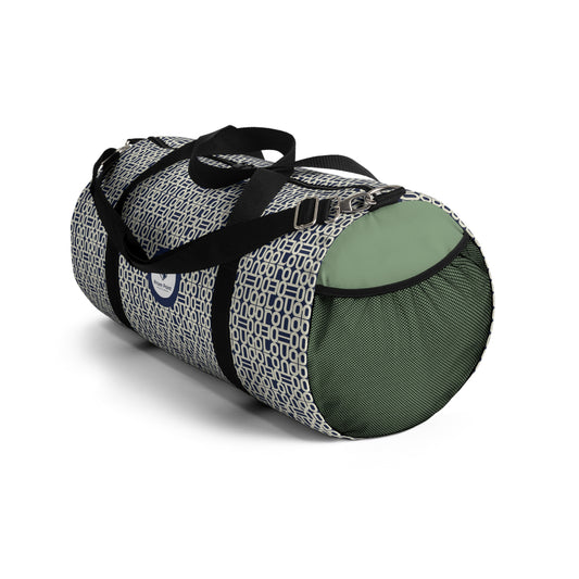 Prism Point Athletic Collection Navy Geometric Duffel Bag — Patterned Travel & Gym Weekender - Creations by Chris and Carlos