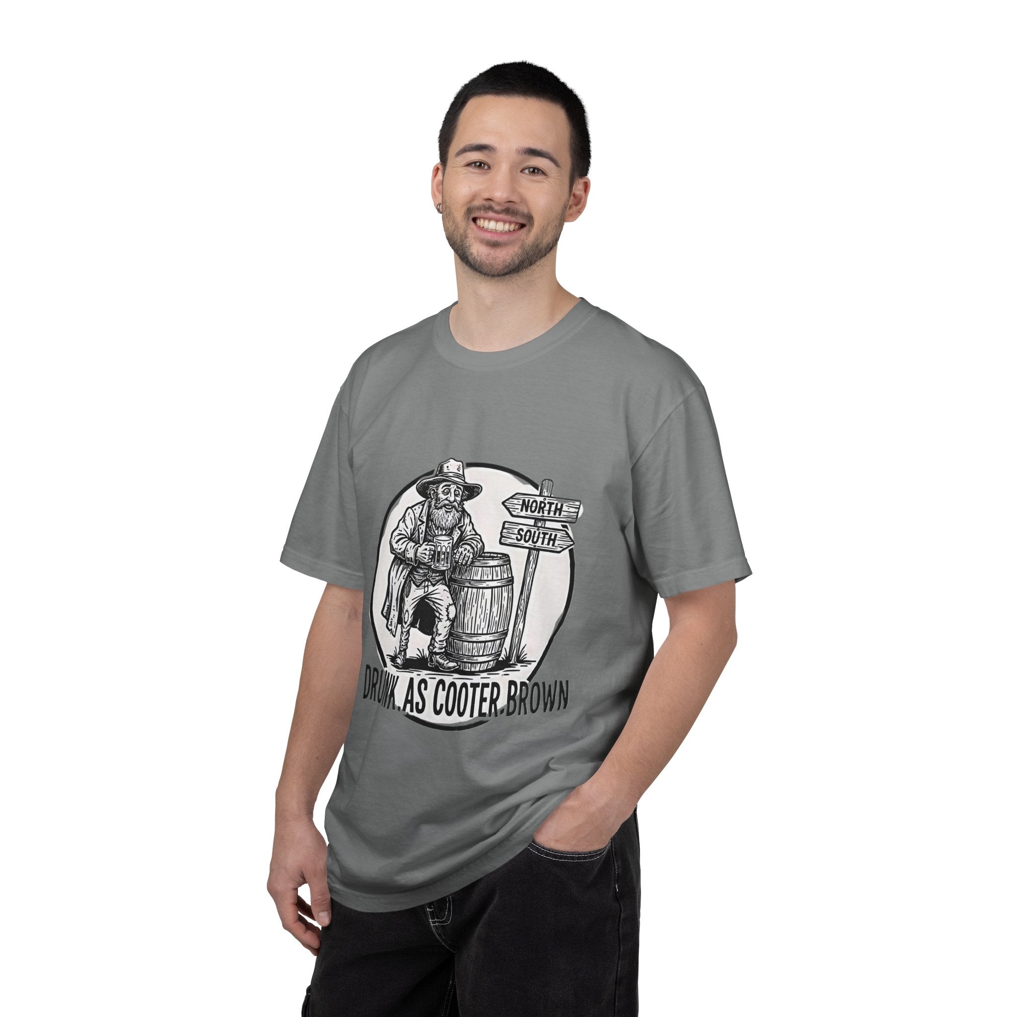 Drunk as Cooter Brown T-Shirt — Vintage Country Barrel Graphic Tee - Creations by Chris and Carlos