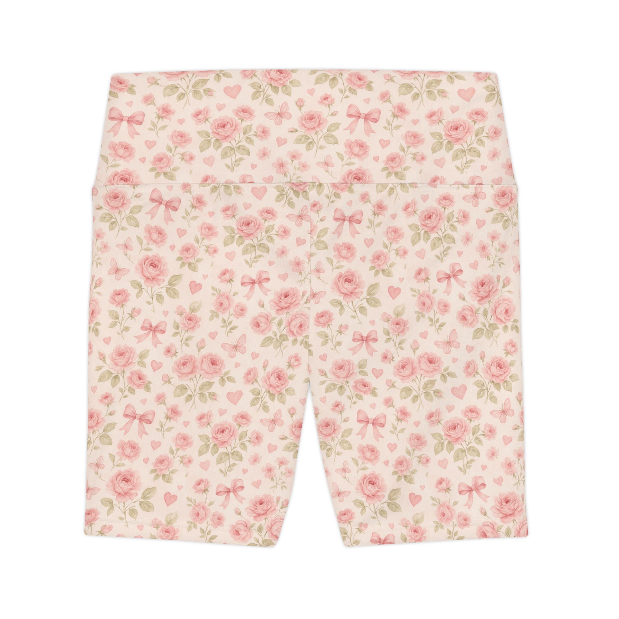 Floral Rose Print Bike Shorts - Creations by Chris and Carlos