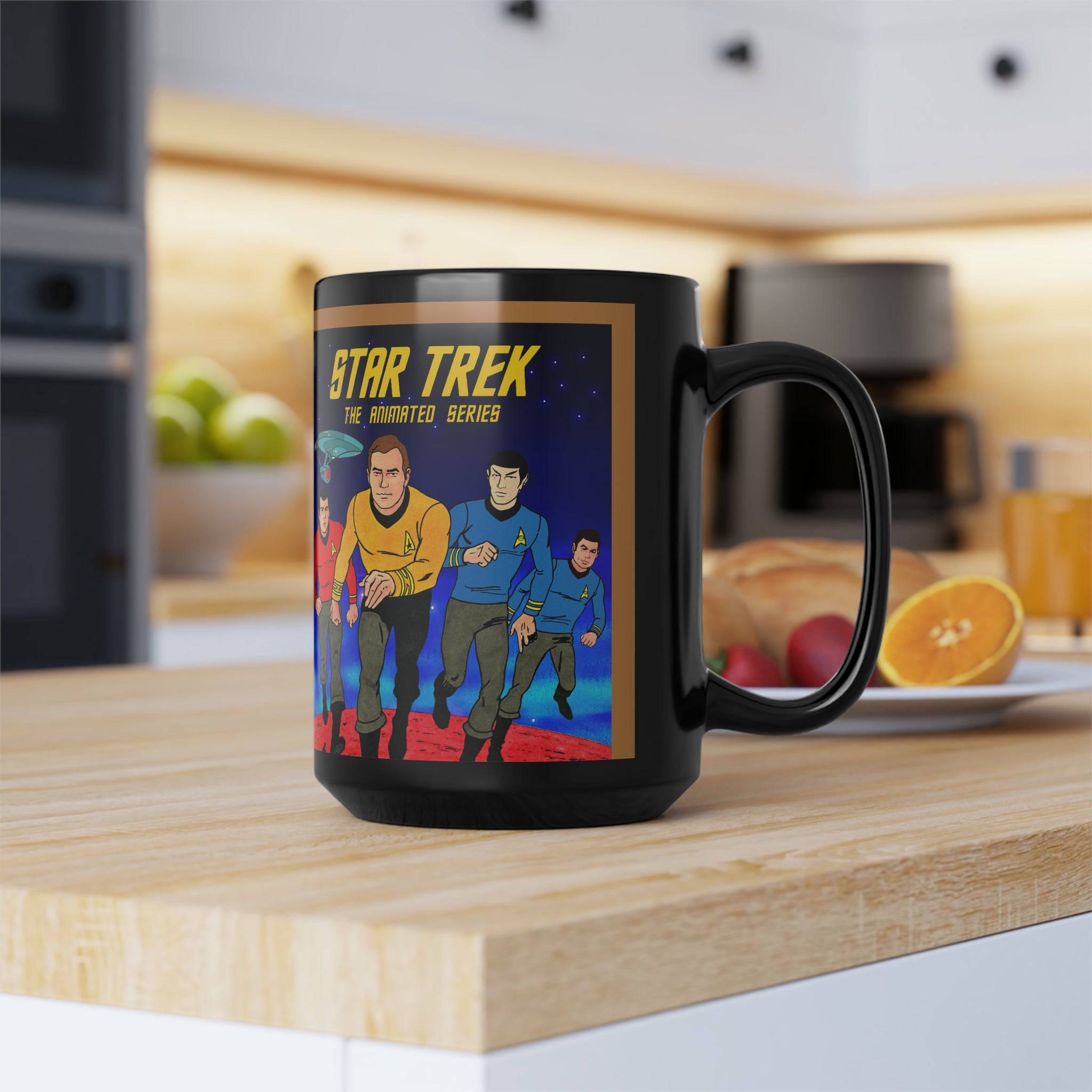 Star Trek Collection- Black Mug, 15oz - Creations by Chris and Carlos