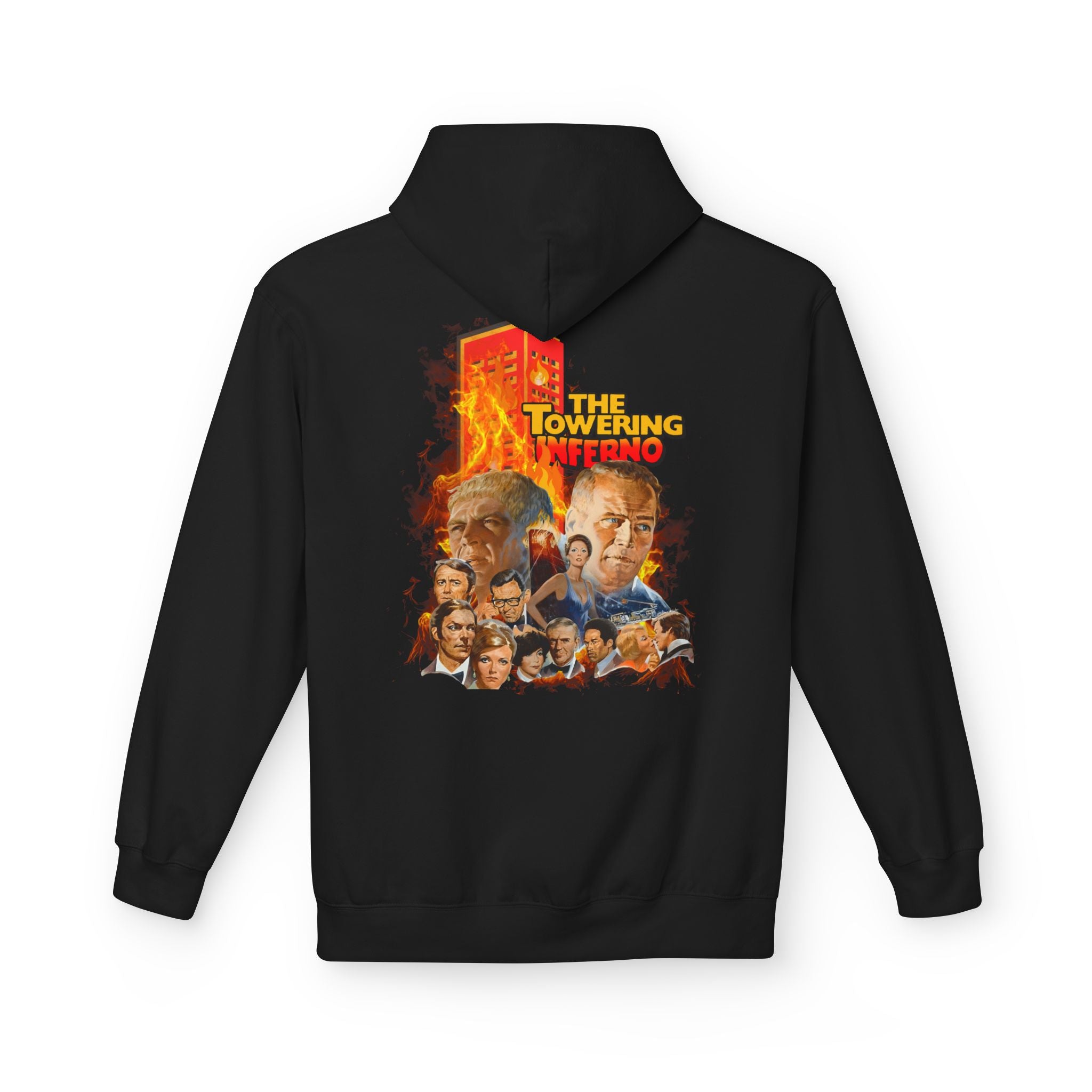 Hoodie — "The Towering Inferno" Vintage Disaster Movie Poster Pullover - Creations by Chris and Carlos