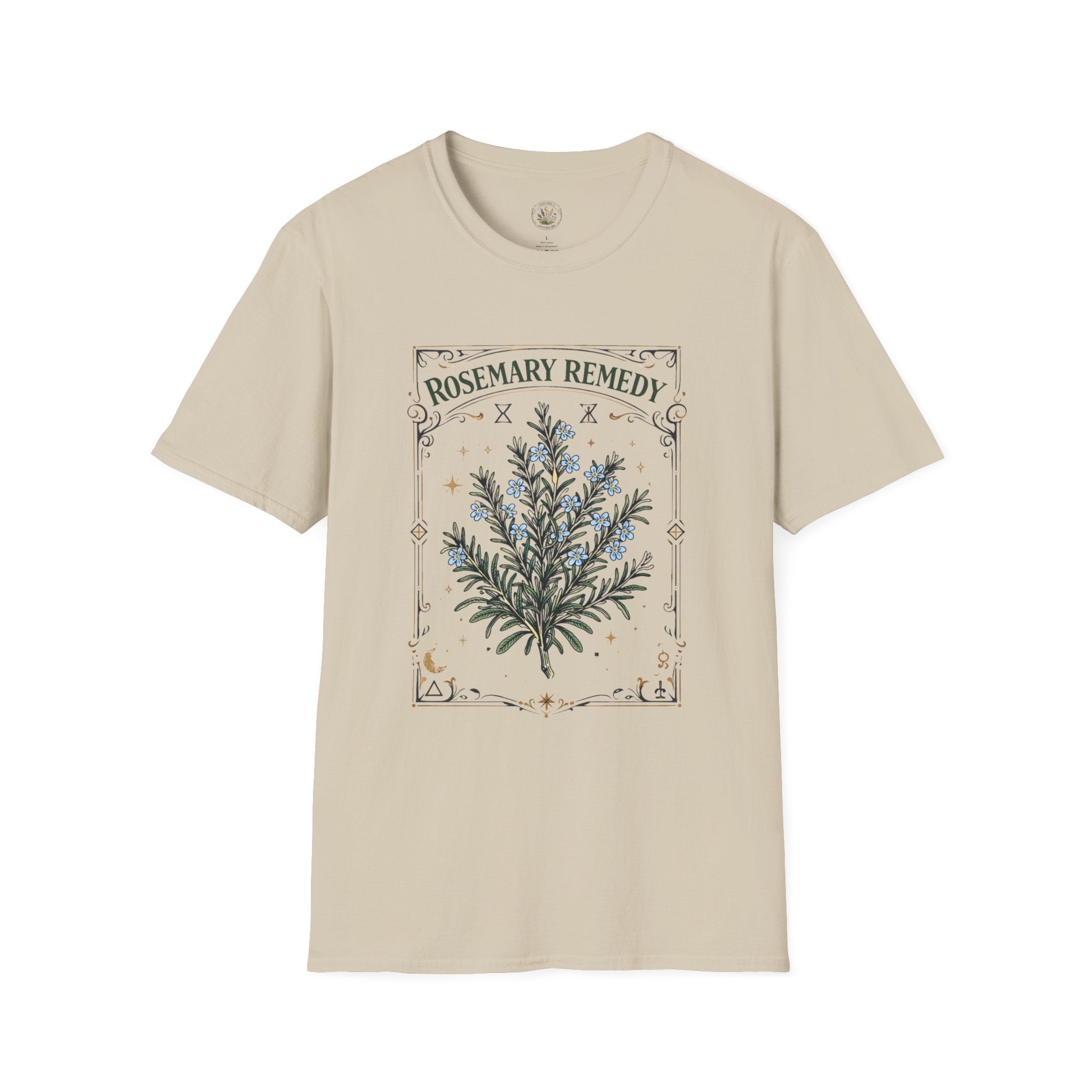 Old Soul Apothecary Rosemary Remedy T-Shirt – Botanical Herbal Remedy Tee - Creations by Chris and Carlos