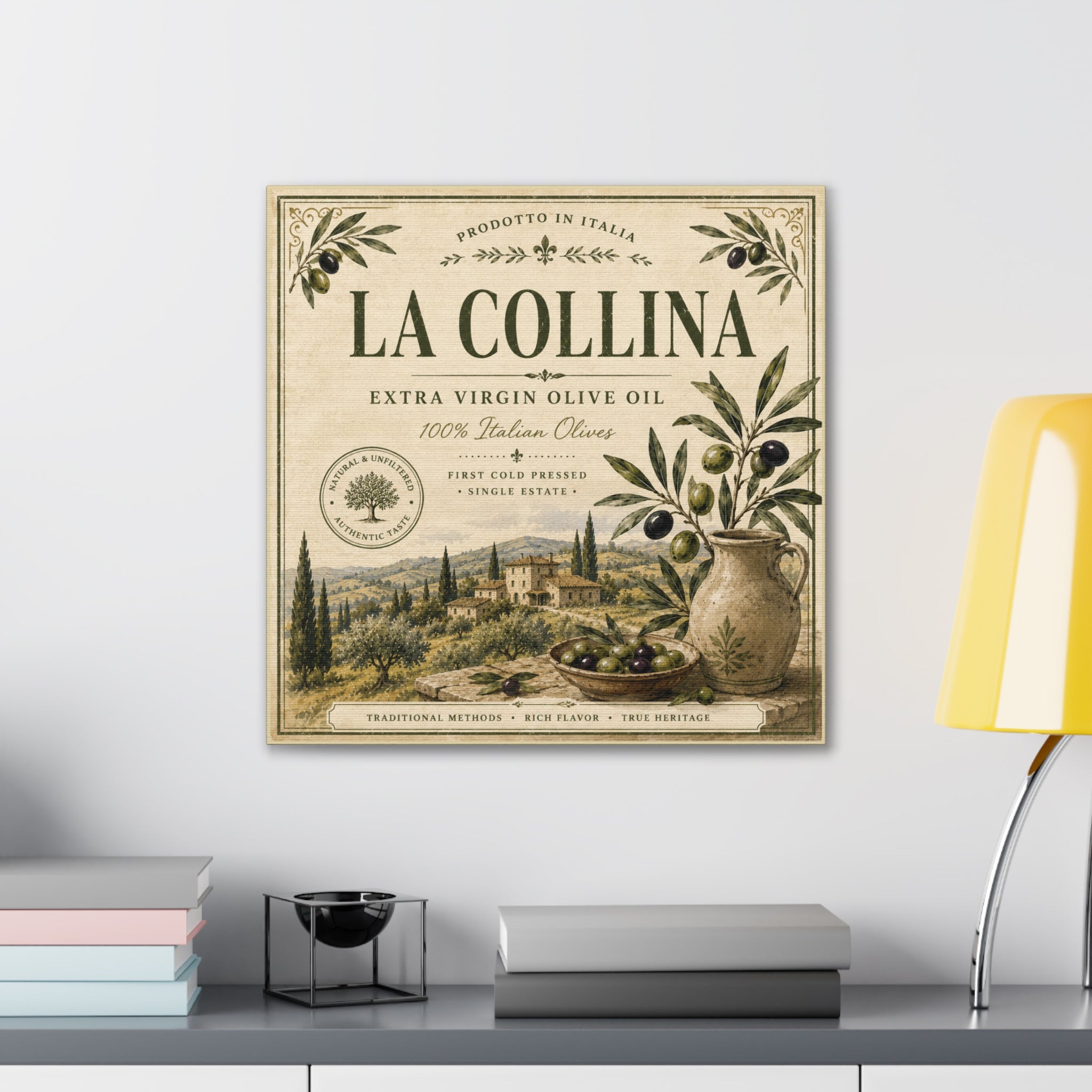 La Collina Olive Oil Canvas Wall Art - Creations by Chris and Carlos