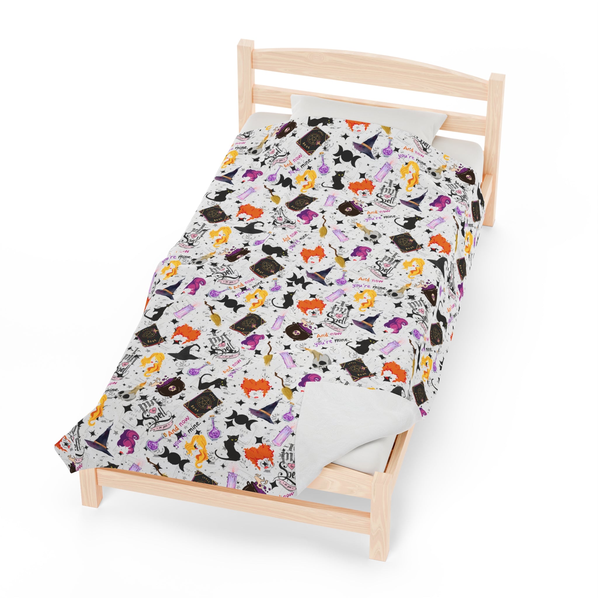 Hocus Pocus- Velveteen Plush CuddleLux Bliss Blanket - Creations by Chris and Carlos