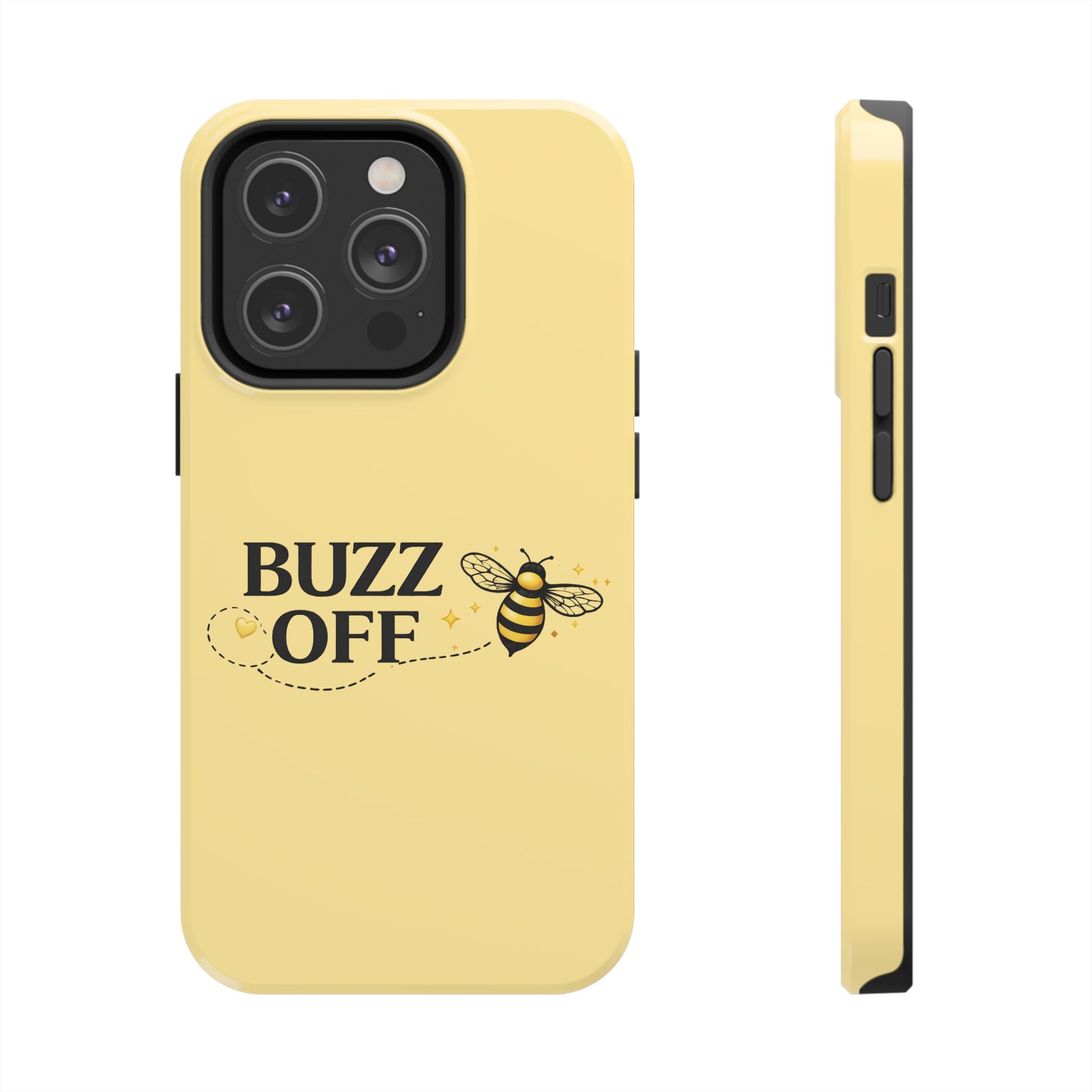 Buzz Off Bee Happy Always Phone Case - Creations by Chris and Carlos