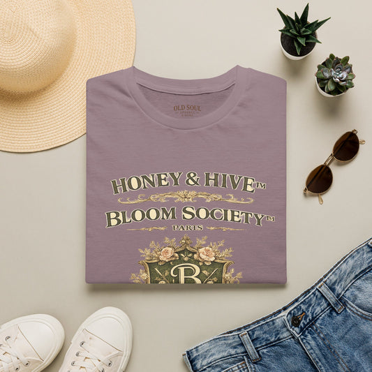 Bloom Society T‑Shirt — Honey & Hive Floral Vintage Graphic Tee - Creations by Chris and Carlos