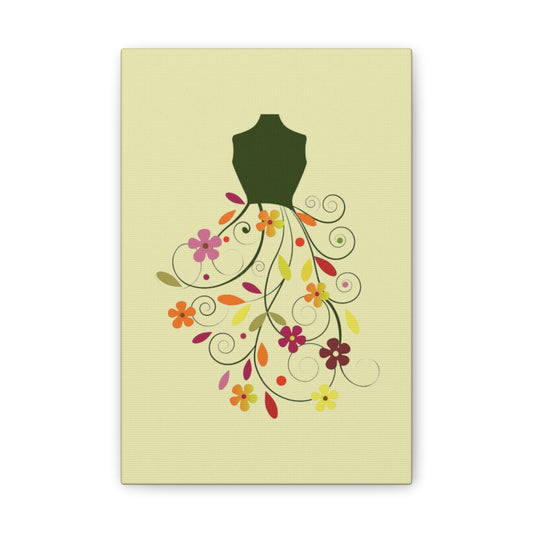 Floral Dress Art Canvas - Creations by Chris and Carlos
