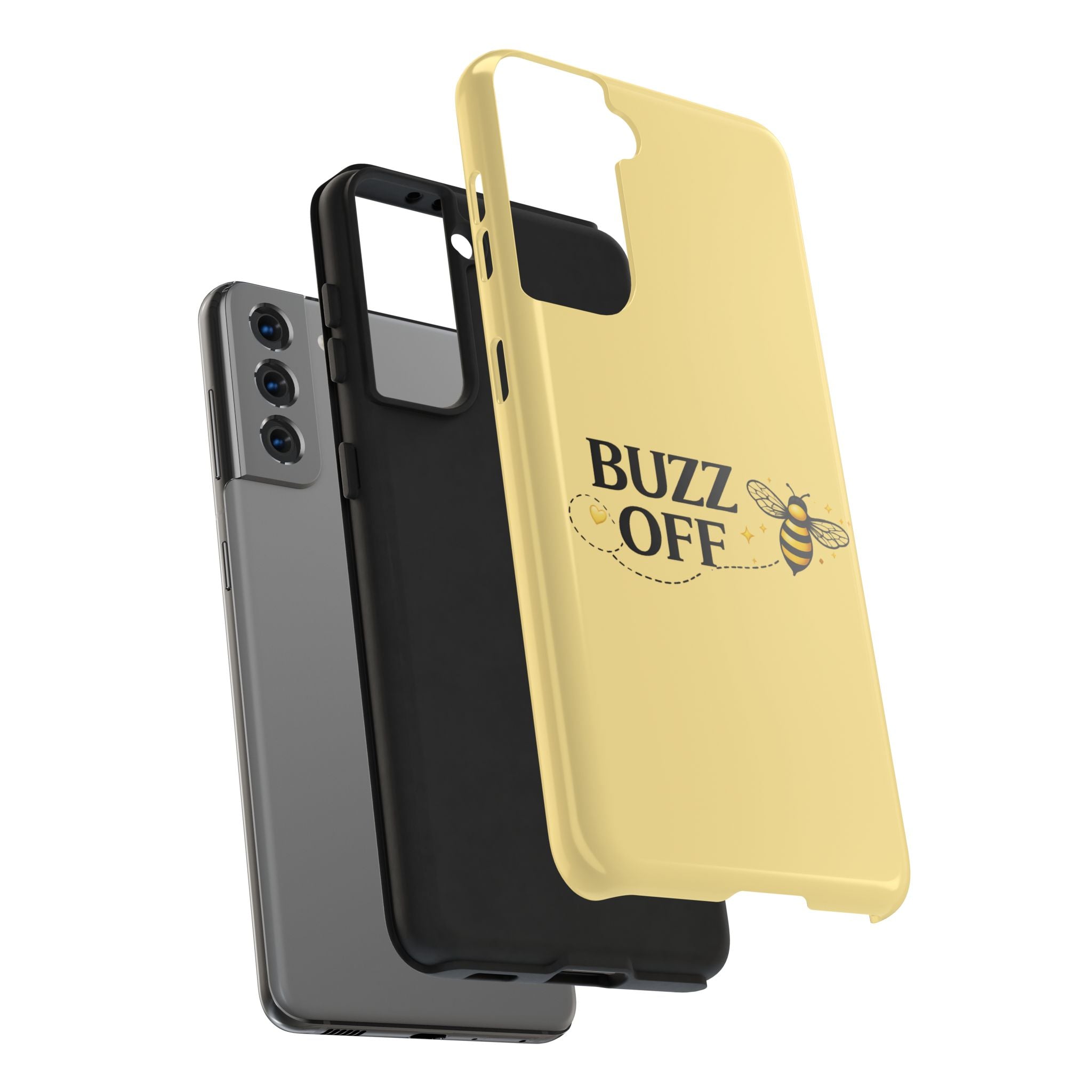 Buzz Off Bee Happy Always Phone Case - Creations by Chris and Carlos