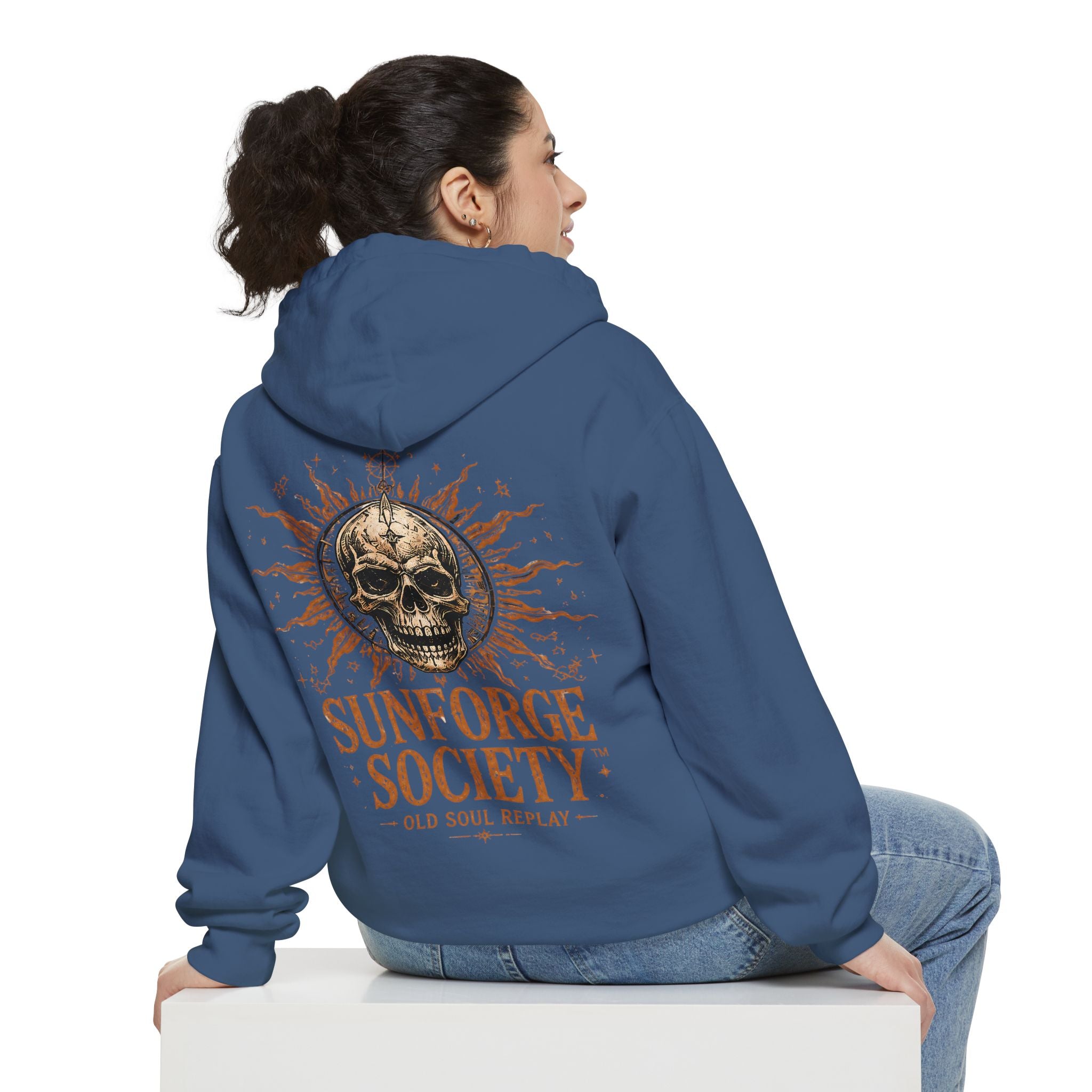 Sun Forge Steampunk Garment-Dyed Hoodie - Creations by Chris and Carlos
