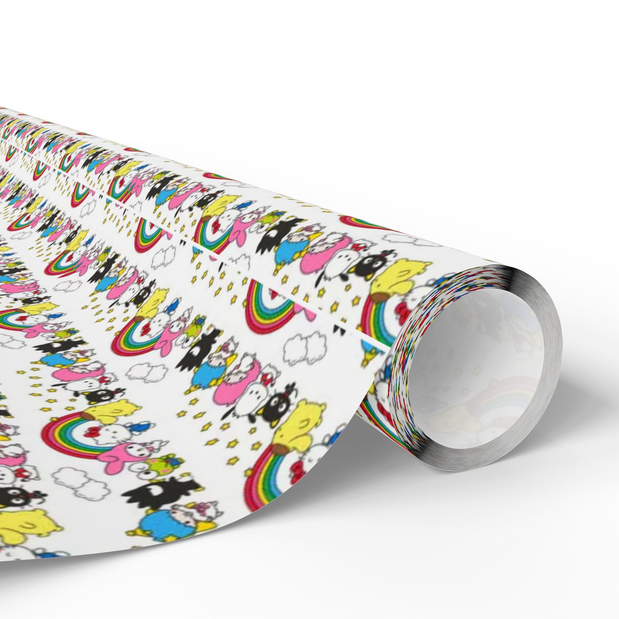 Unicorn & Rainbow Kids Wrapping Paper Roll — Cute Cartoon Gift Wrap for Birthdays & Baby Showers - Creations by Chris and Carlos