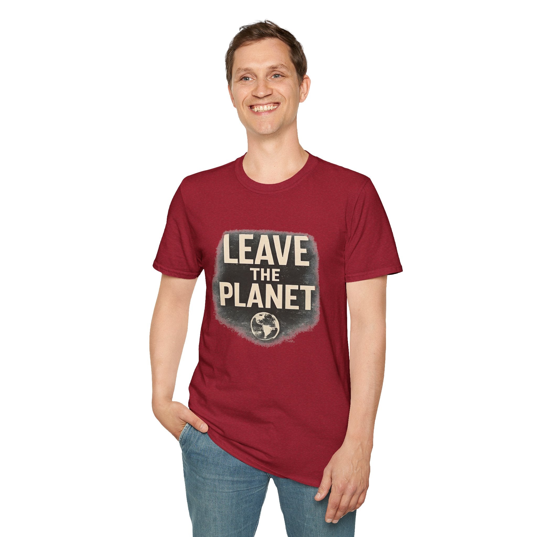 Leave the Planet T‑Shirt – Retro Space Graphic Tee - Creations by Chris and Carlos