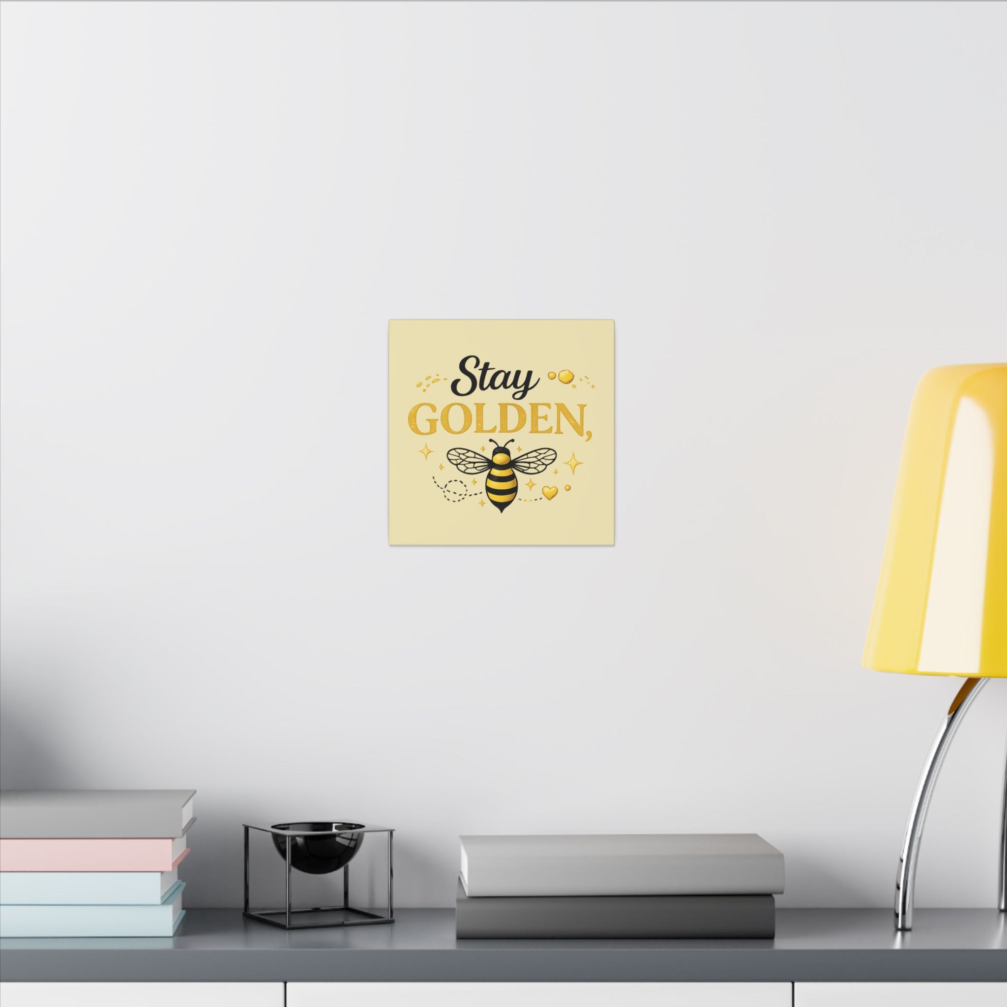 Stay Golden Bee Canvas Wall Art – Inspirational Nursery & Home Decor - Creations by Chris and Carlos