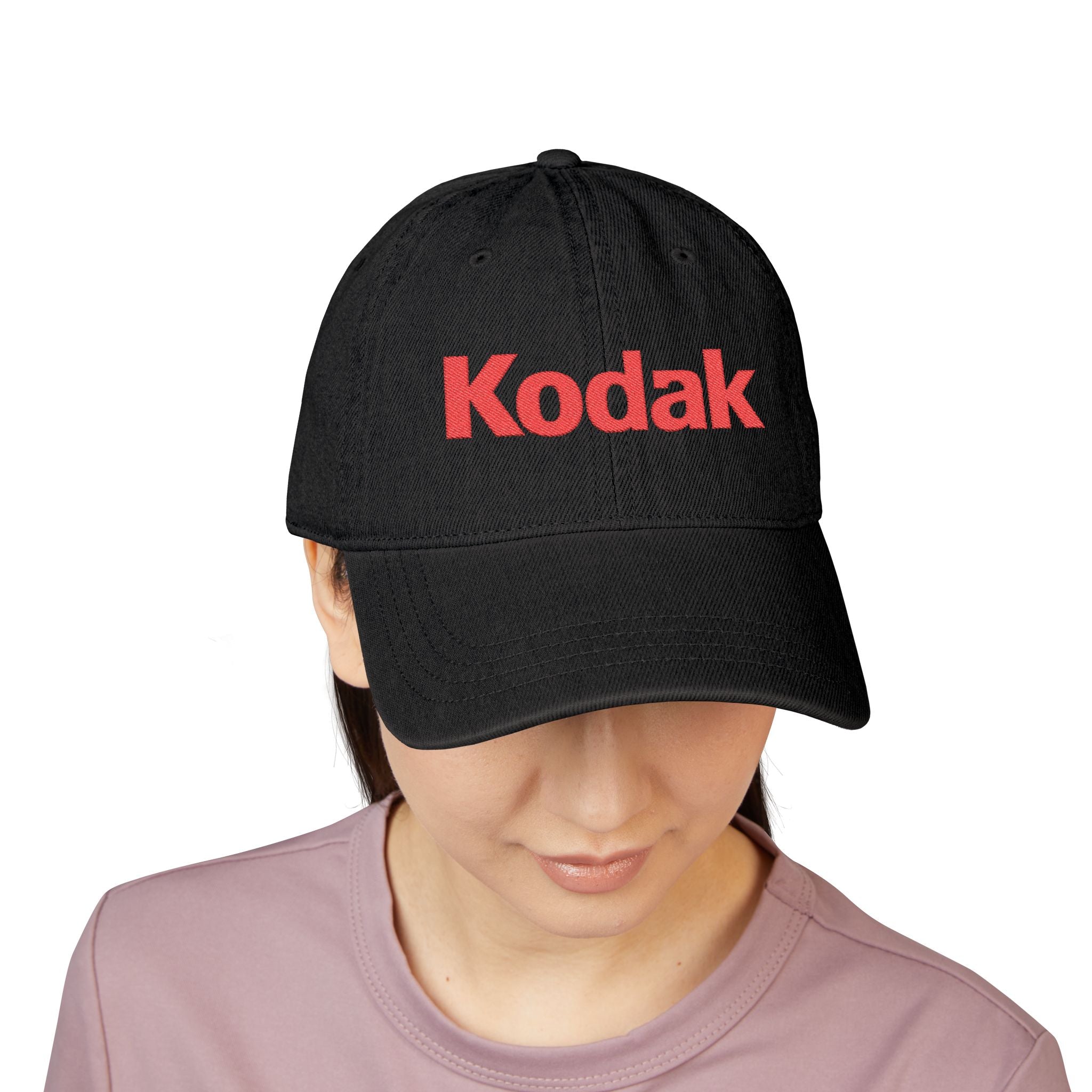 Kodak Embroidered Denim Hat - Vintage Logo Cap - Creations by Chris and Carlos