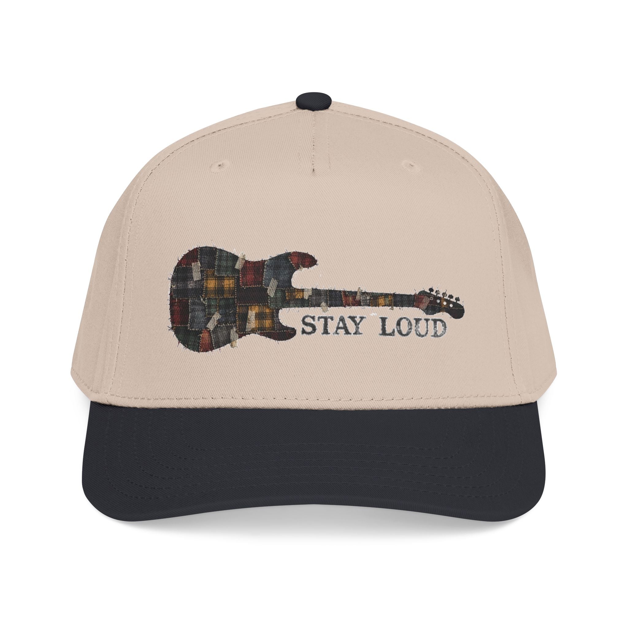 Stay Loud Plaid Electric Guitar Baseball Cap - Creations by Chris and Carlos