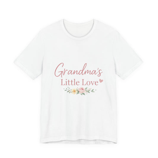 Grandma's Little Love T-Shirt — Floral Grandma Tee for New Grandmothers - Creations by Chris and Carlos