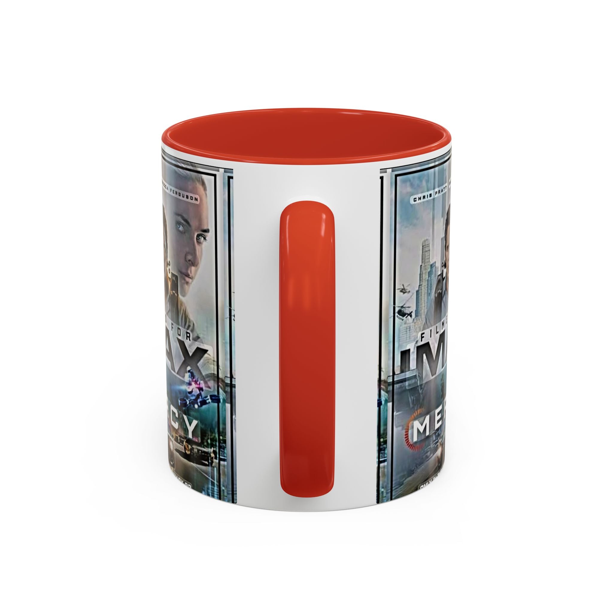 Accent Coffee Mug — 'Mercy' Movie Poster Design (11/15oz) - Creations by Chris and Carlos