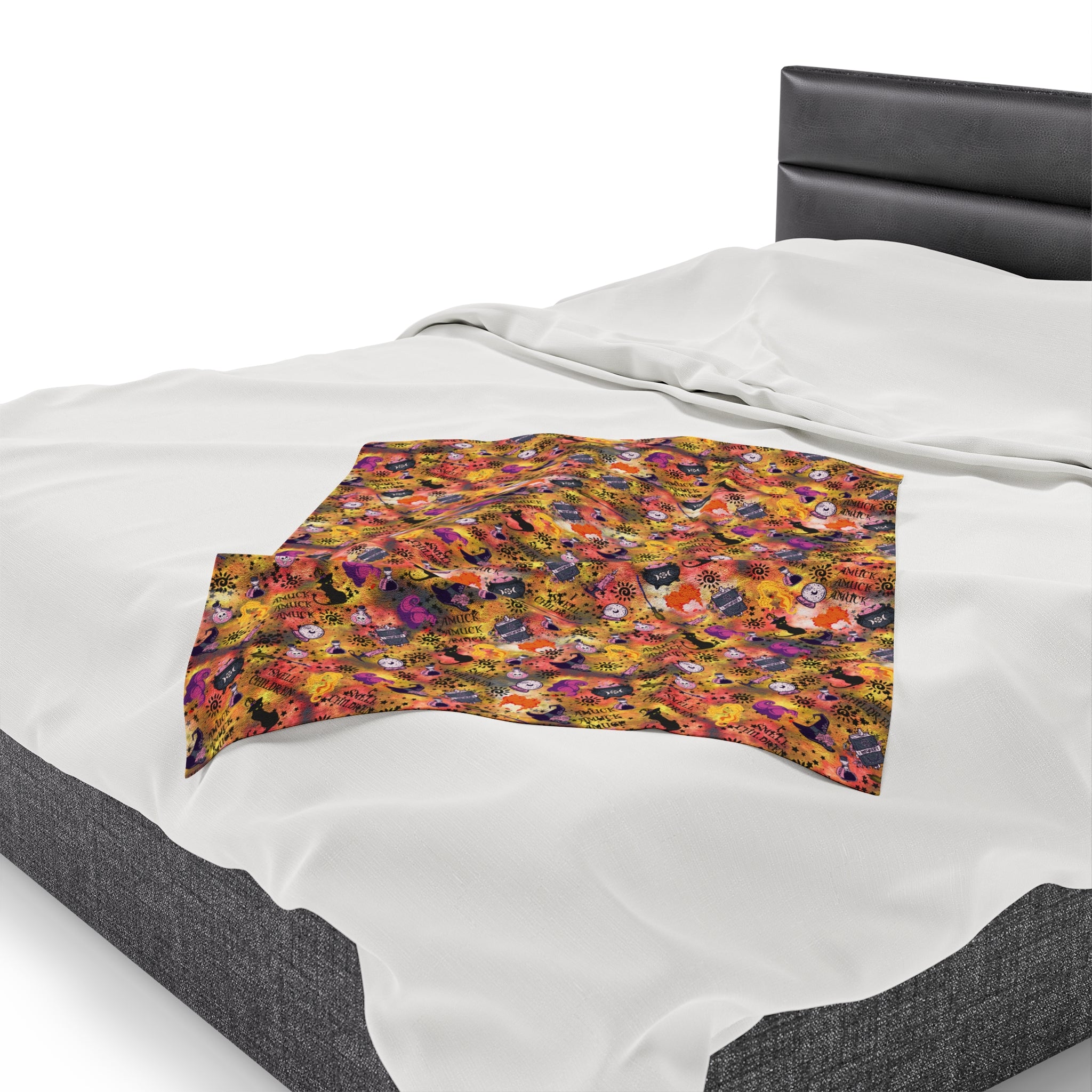 Hocus Pocus- Velveteen Plush CuddleLux Bliss Blanket - Creations by Chris and Carlos
