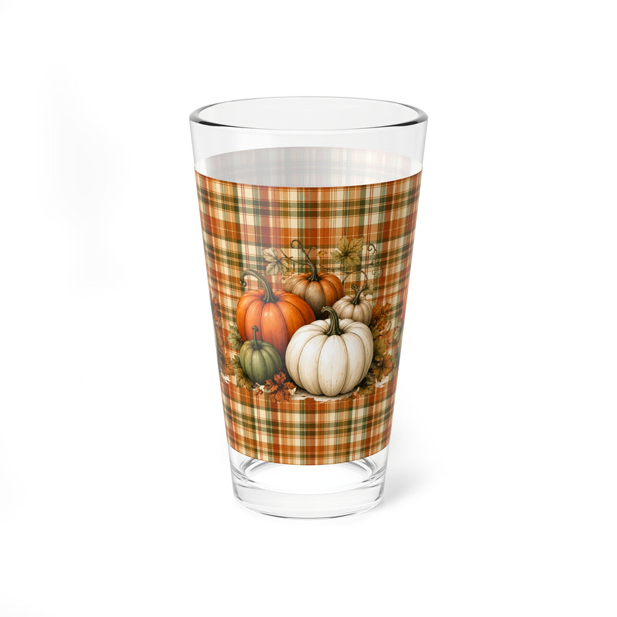 Pumpkin Plaid Mixing Glass – Old Soul Halloween Hollow™ | Pumpkin Hollow