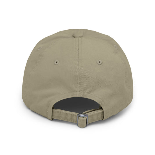 Old Soul Apothecary Distressed Pyramid Cap — Vintage Gold Triangle Embroidered Hat - Creations by Chris and Carlos