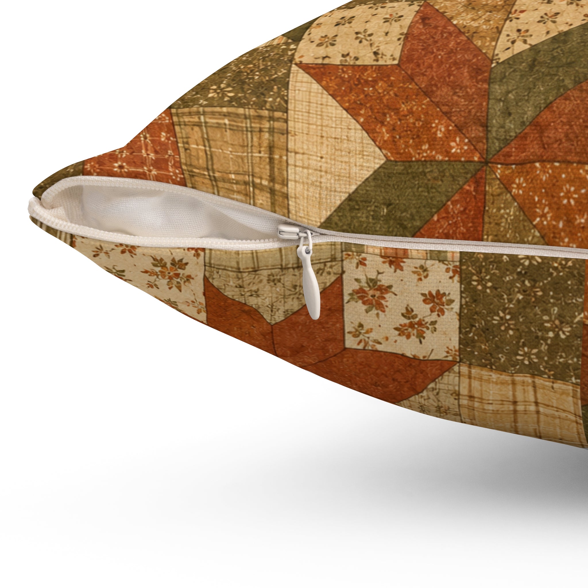 Old Soul Harvest™ Vintage Quilt Blocks Throw Pillow - Throw Pillow from Old Soul Harvest Campfire Circle