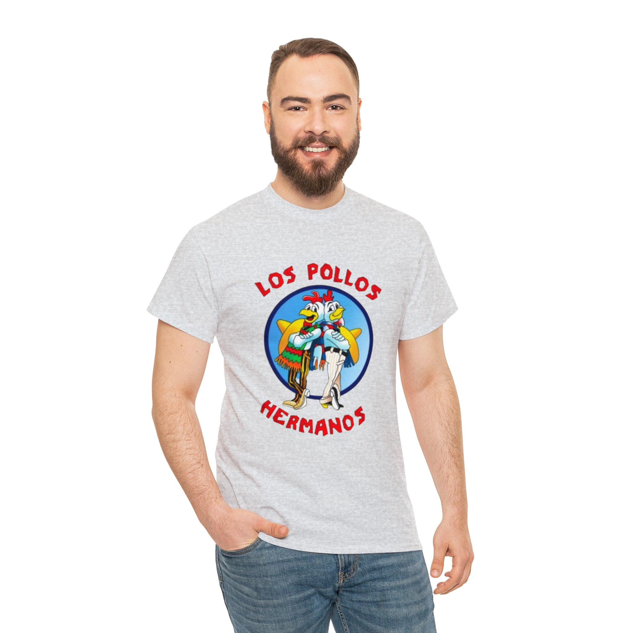 Pollos- Unisex Heavy Cotton T-Shirt - Creations by Chris and Carlos