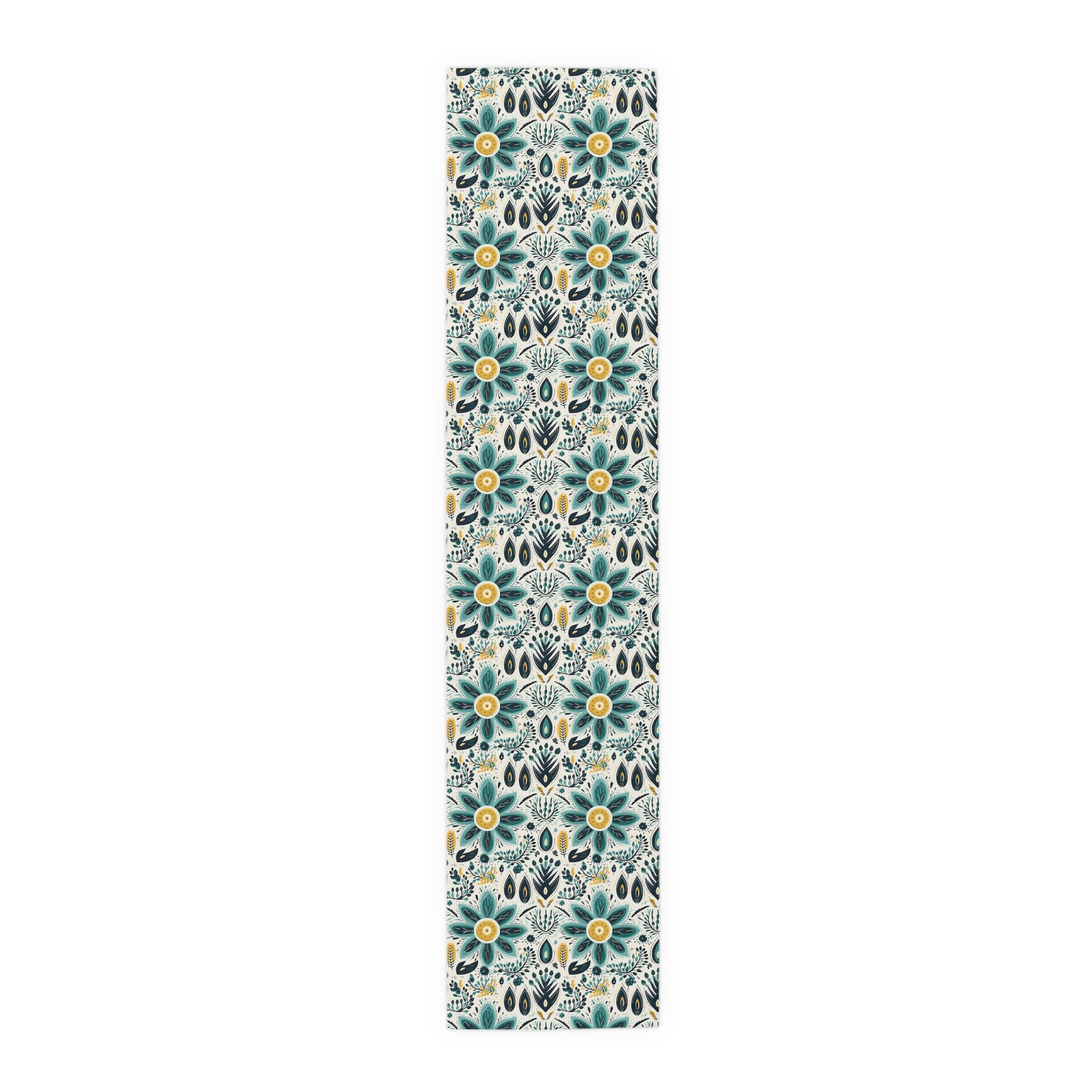 Sol y Alegría (Sun and Joy) Collection- Cactus Succulent Pattern Microfiber Blanket Soft Velveteen Throw for Home & Garden Lovers Teal Floral Table Runner — Boho Cotton-Blend Dining Decor - Creations by Chris and Carlos