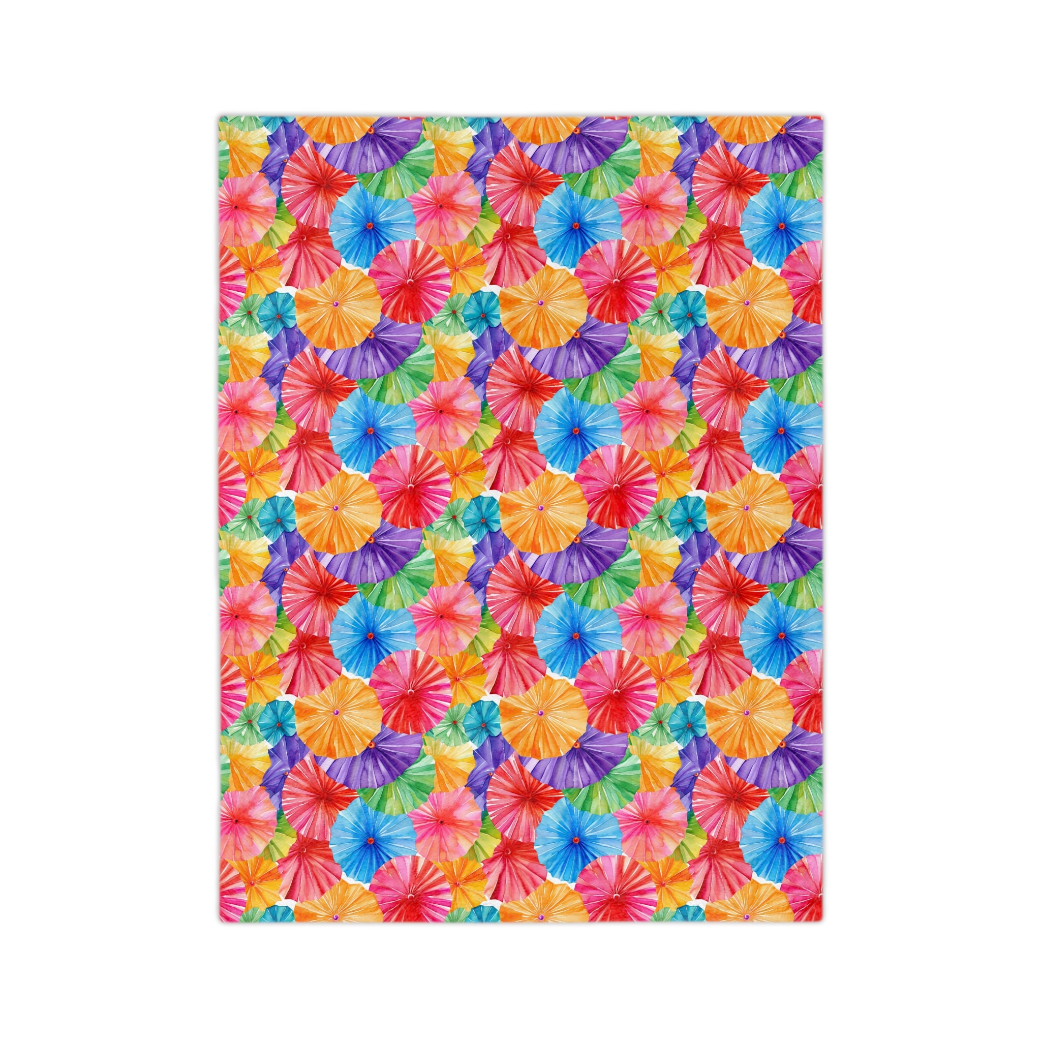 Sol y Alegría (Sun and Joy) Collection- Cactus Succulent Pattern Microfiber Blanket Soft Velveteen Throw for Home & Garden LoversTropical Parasol Velveteen Microfiber Blanket — Bright Floral Beach Umbrella Print, Cozy Travel & Home Throw - Creations by Chris and Carlos