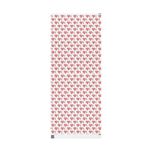 Wrapping Paper Roll — Red Ace of Diamonds Gem Pattern (Playing Card Gift Wrap) - Creations by Chris and Carlos