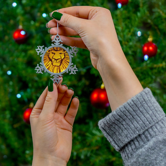 The Lion King- Pewter Snowflake Ornament - Creations by Chris and Carlos