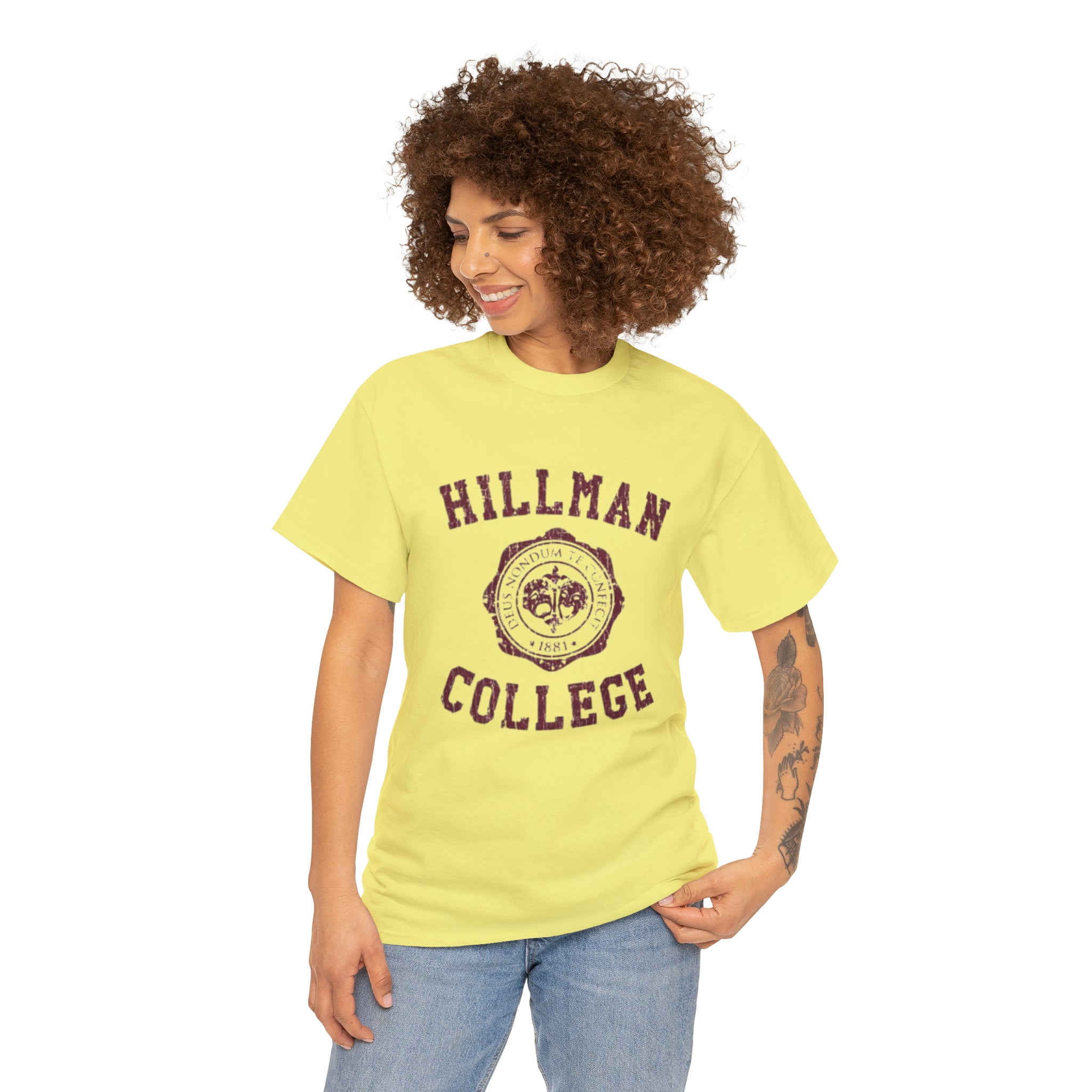 Hillman College- Unisex Heavy Cotton T-Shirt - Creations by Chris and Carlos