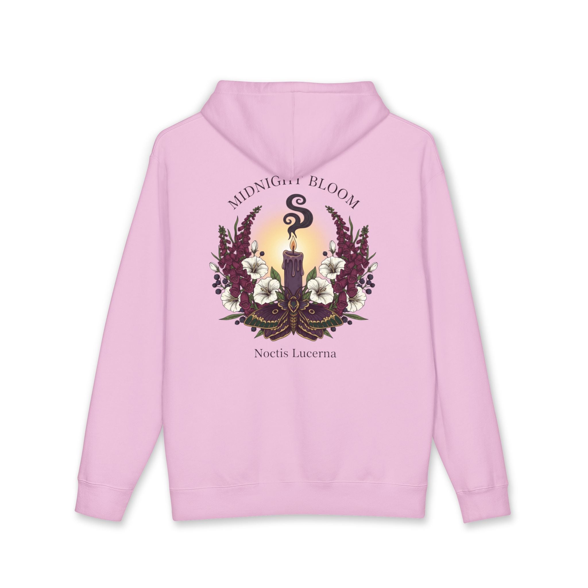 Midnight Bloom Hoodie — Gothic Floral Candle Sweatshirt - Creations by Chris and Carlos