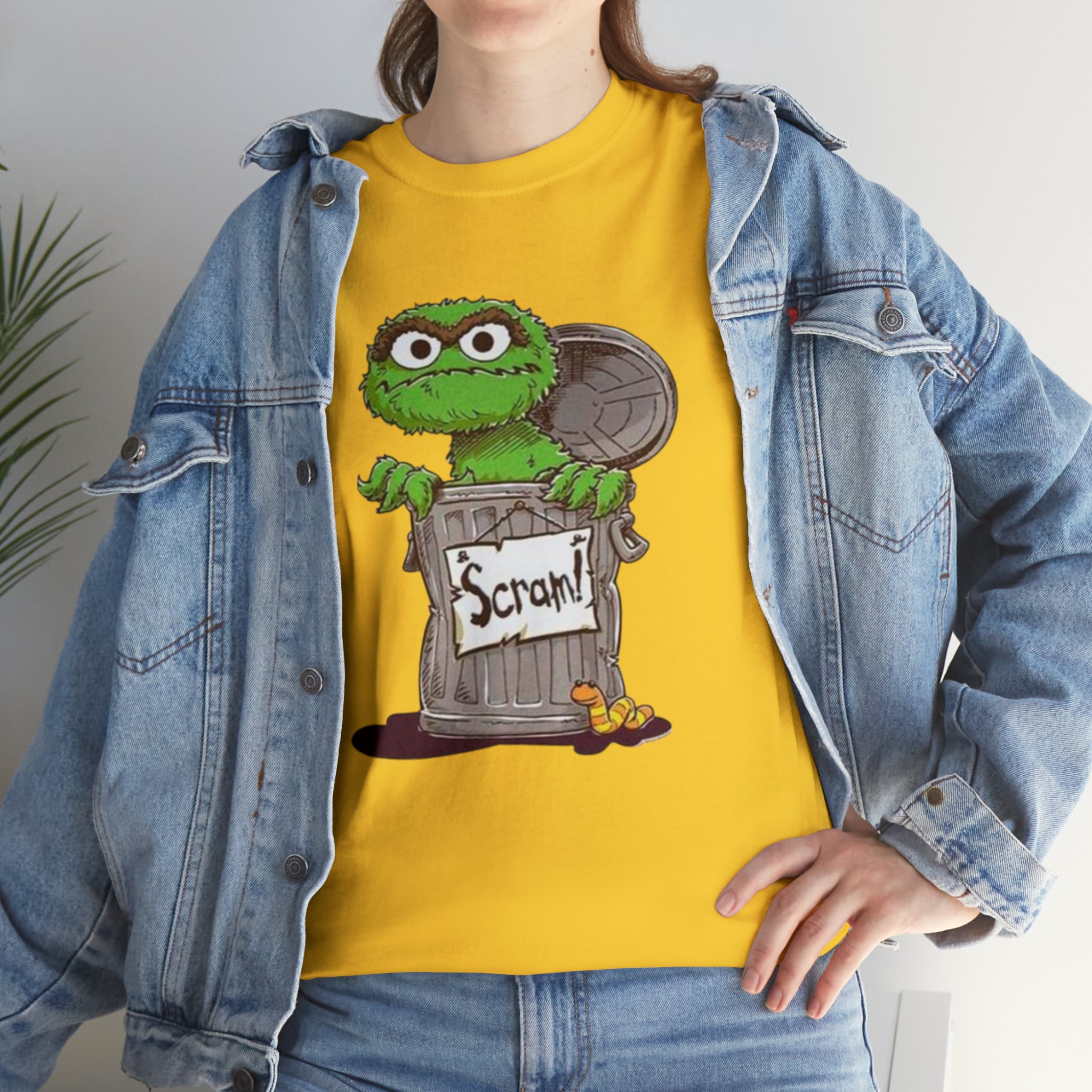 Oscar the Grouch- Unisex Heavy Cotton T-Shirt - Creations by Chris and Carlos