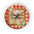 Rustic Strawberry & Butterfly Wall Clock