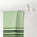 Stripe + Stich Green Striped Bath Towel — Lightweight Mint & Olive Cotton Blend