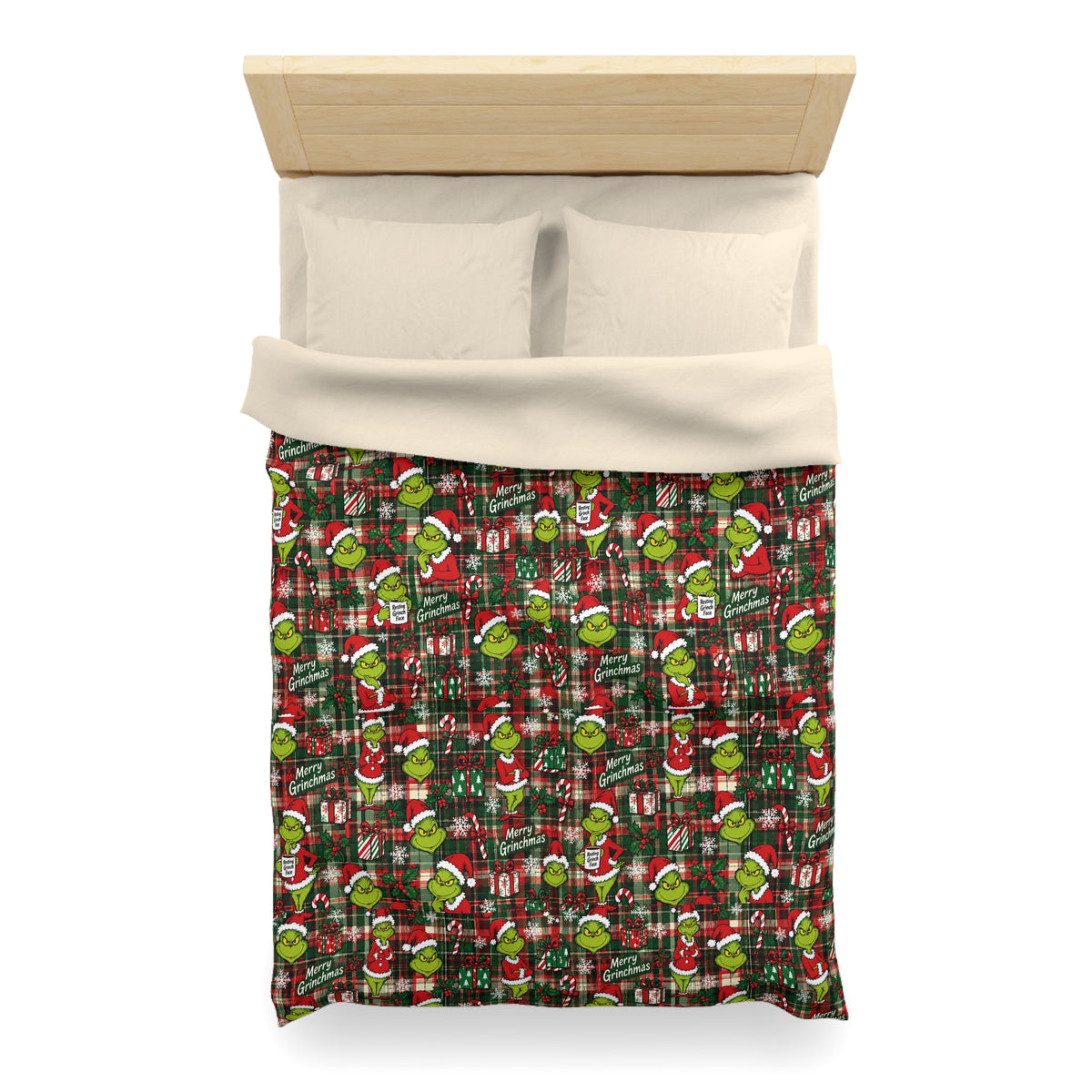 Grinchmas Plaid™ | Microfiber Duvet Cover