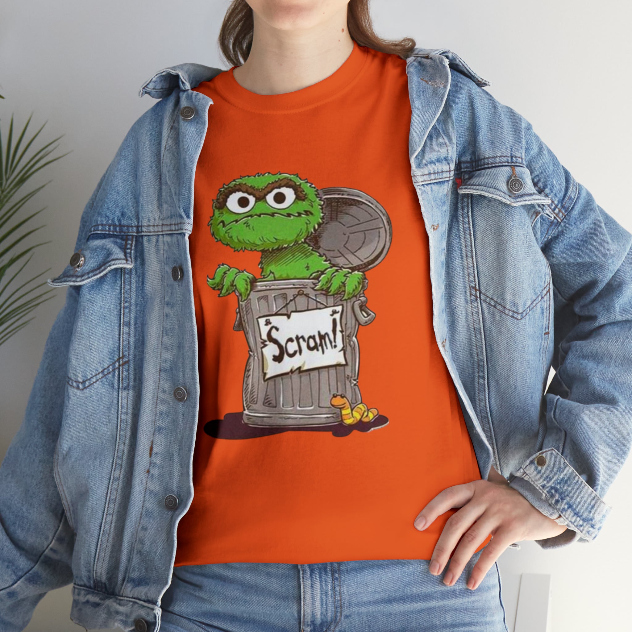 Oscar the Grouch- Unisex Heavy Cotton T-Shirt - Creations by Chris and Carlos
