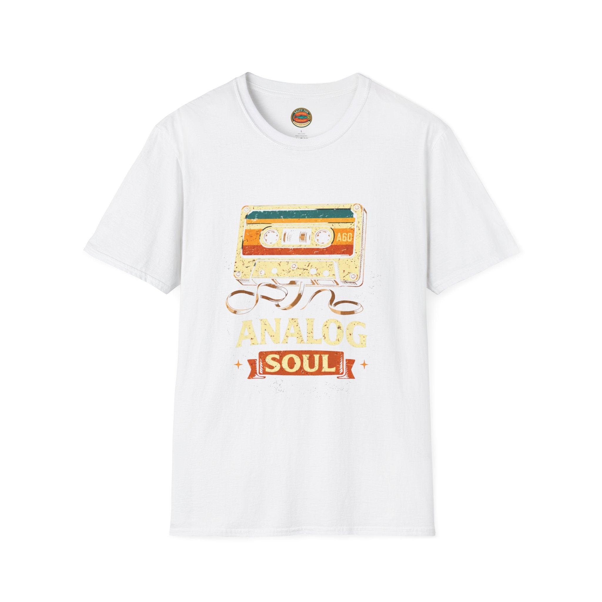 Analog Soul Cassette T-Shirt — Retro Music Vintage Tape Tee - Creations by Chris and Carlos