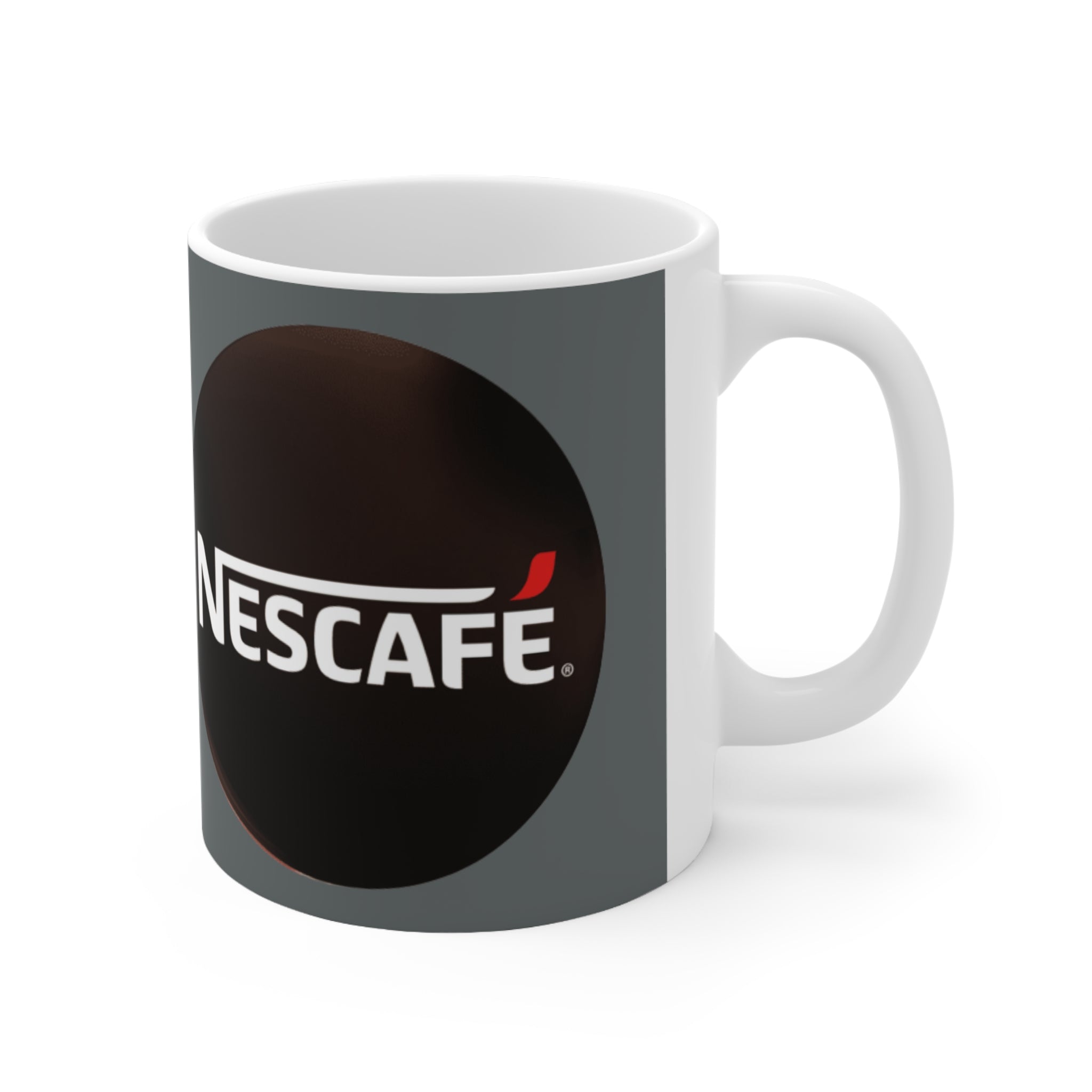 Nescafe Coffee- White Ceramic Mug - Creations by Chris and Carlos