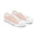 Low Top Sneakers — Blush Aztec Diamond Pattern Women's Casual Shoes