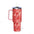 40oz Red Patchwork Quilted Vacuum Tumbler — Insulated Travel Mug