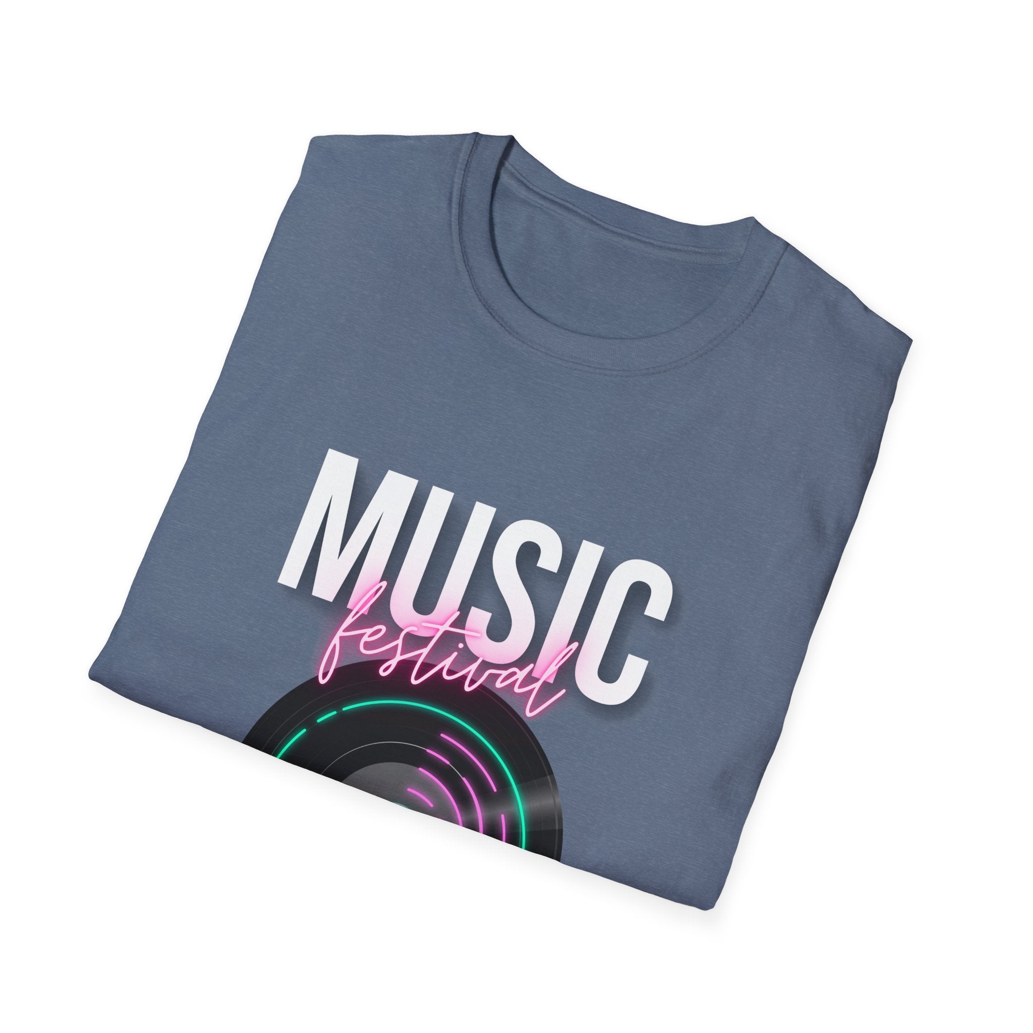 Music Festival T-Shirt — Retro Vinyl Design - Creations by Chris and Carlos