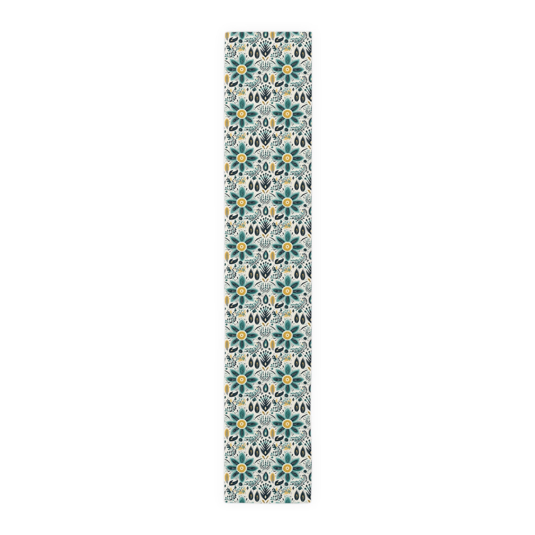 Sol y Alegría (Sun and Joy) Collection- Cactus Succulent Pattern Microfiber Blanket Soft Velveteen Throw for Home & Garden Lovers Teal Floral Table Runner — Boho Cotton-Blend Dining Decor - Creations by Chris and Carlos