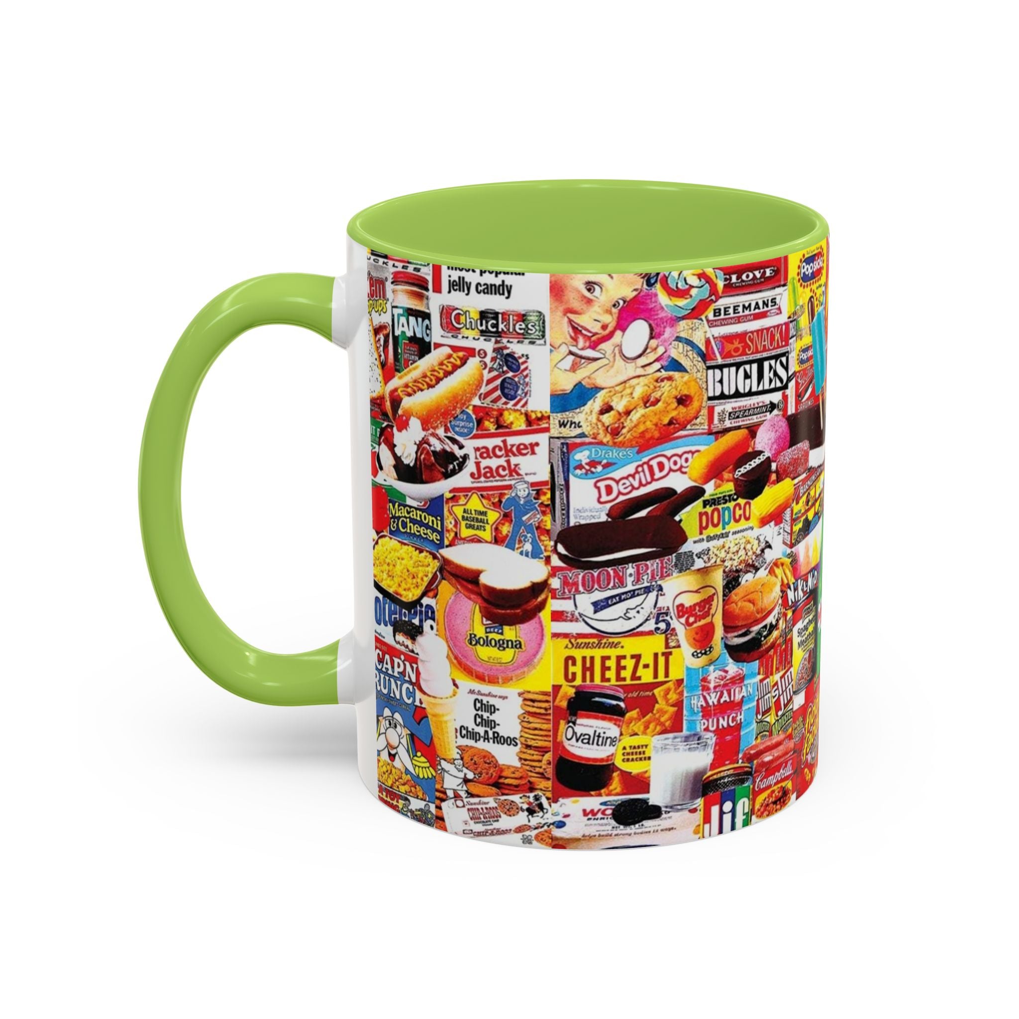 Vintage Snack Packaging Collage Coffee Mug (11/15oz) - Creations by Chris and Carlos