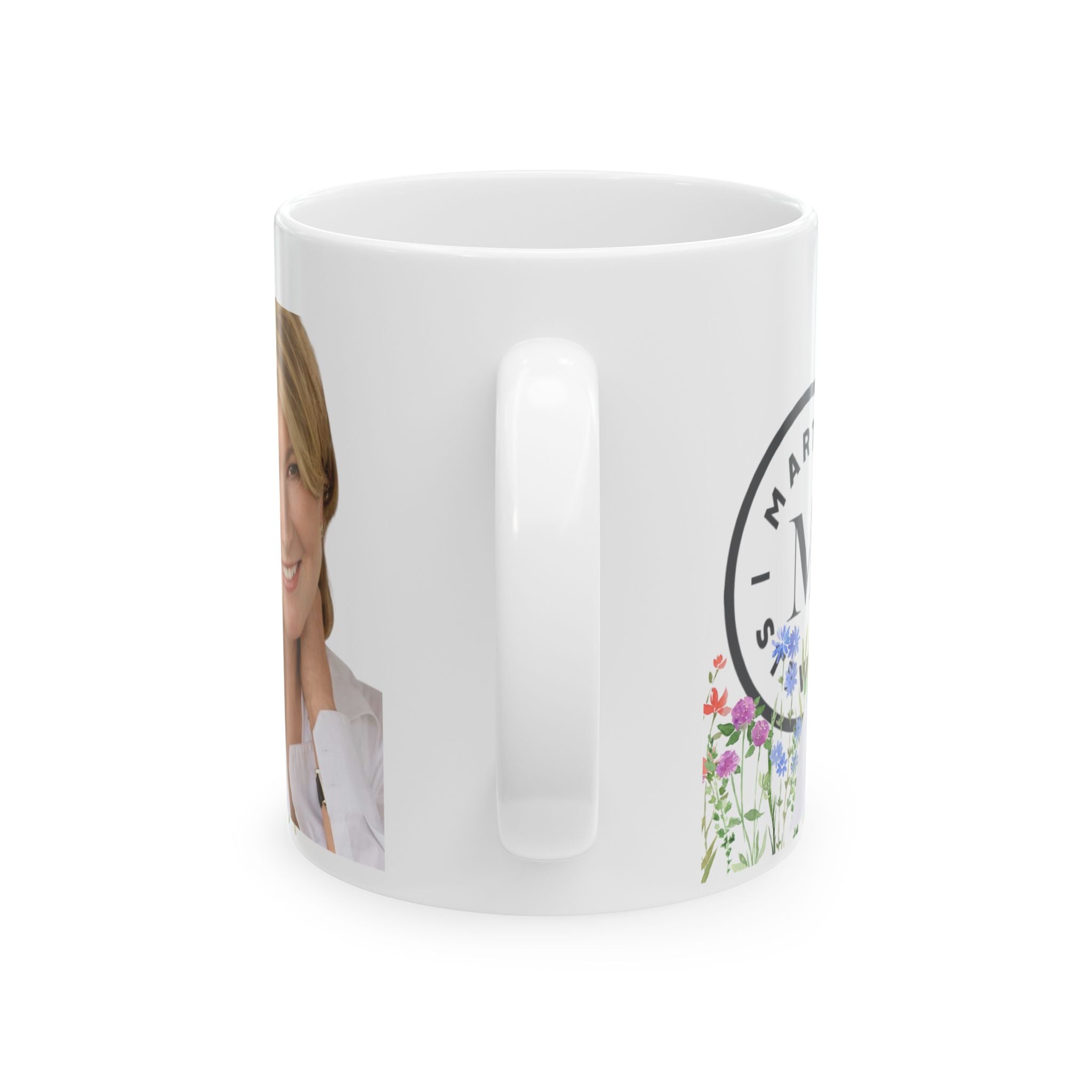 Martha- Martha Stewart Floral Portrait Ceramic Mug (11oz & 15oz) - Creations by Chris and Carlos