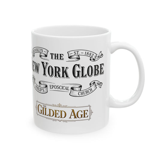 New York Vintage Newspaper Ceramic Mug — The Gilded Age Design (11oz, 15oz) - Creations by Chris and Carlos