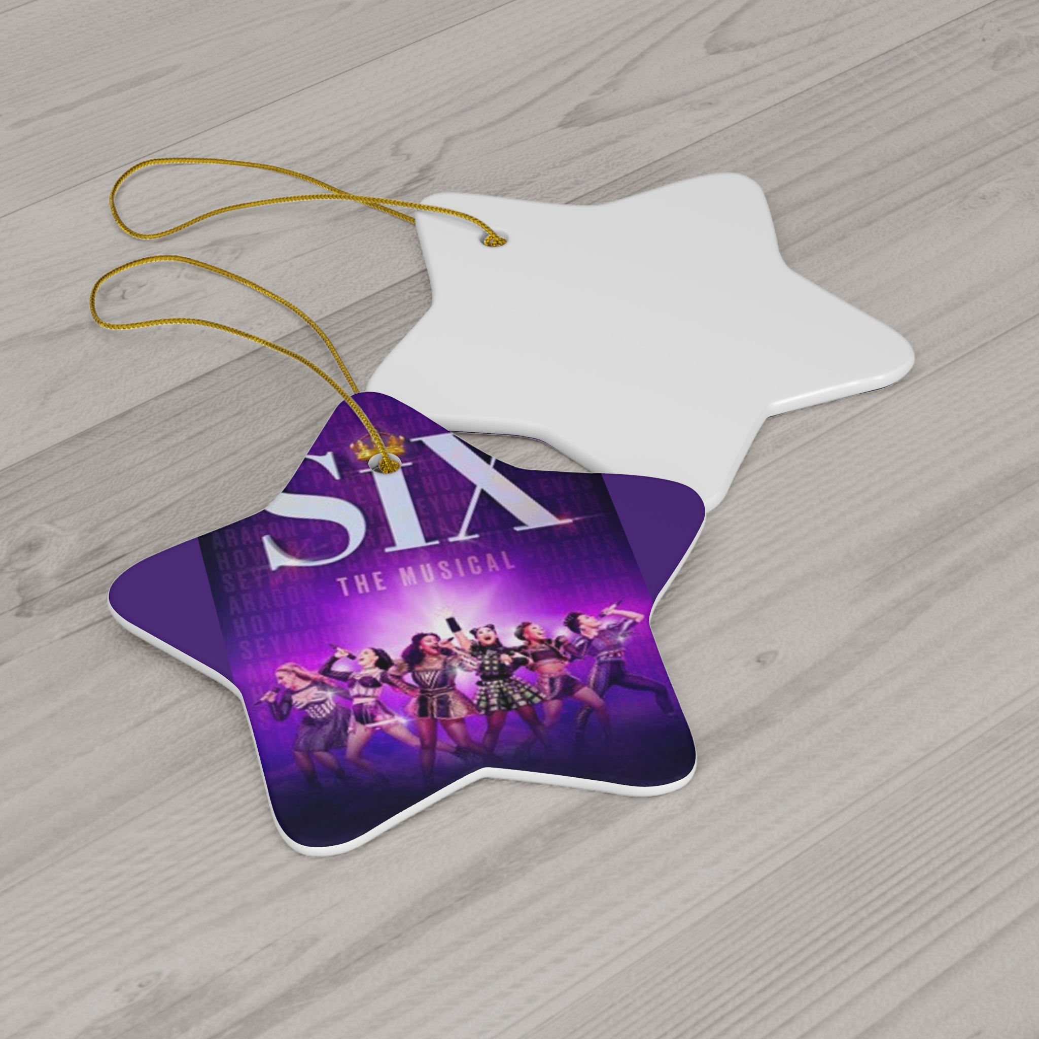 SIX the Musical- Ceramic Ornament, 4 Shapes - Creations by Chris and Carlos