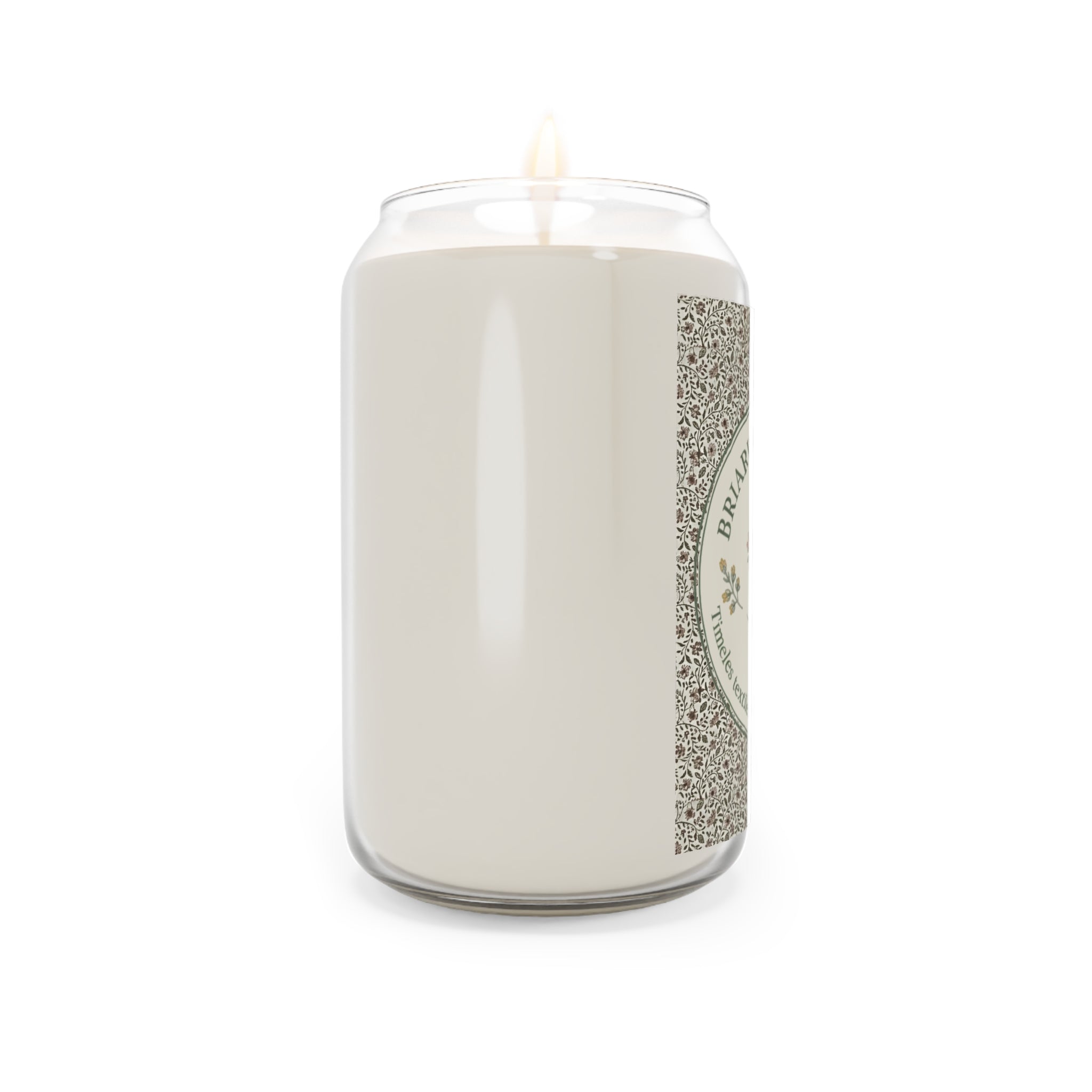 Briarwood Garden Scented Soy Candle — 13.75oz Floral Jam Jar Candle - Creations by Chris and Carlos