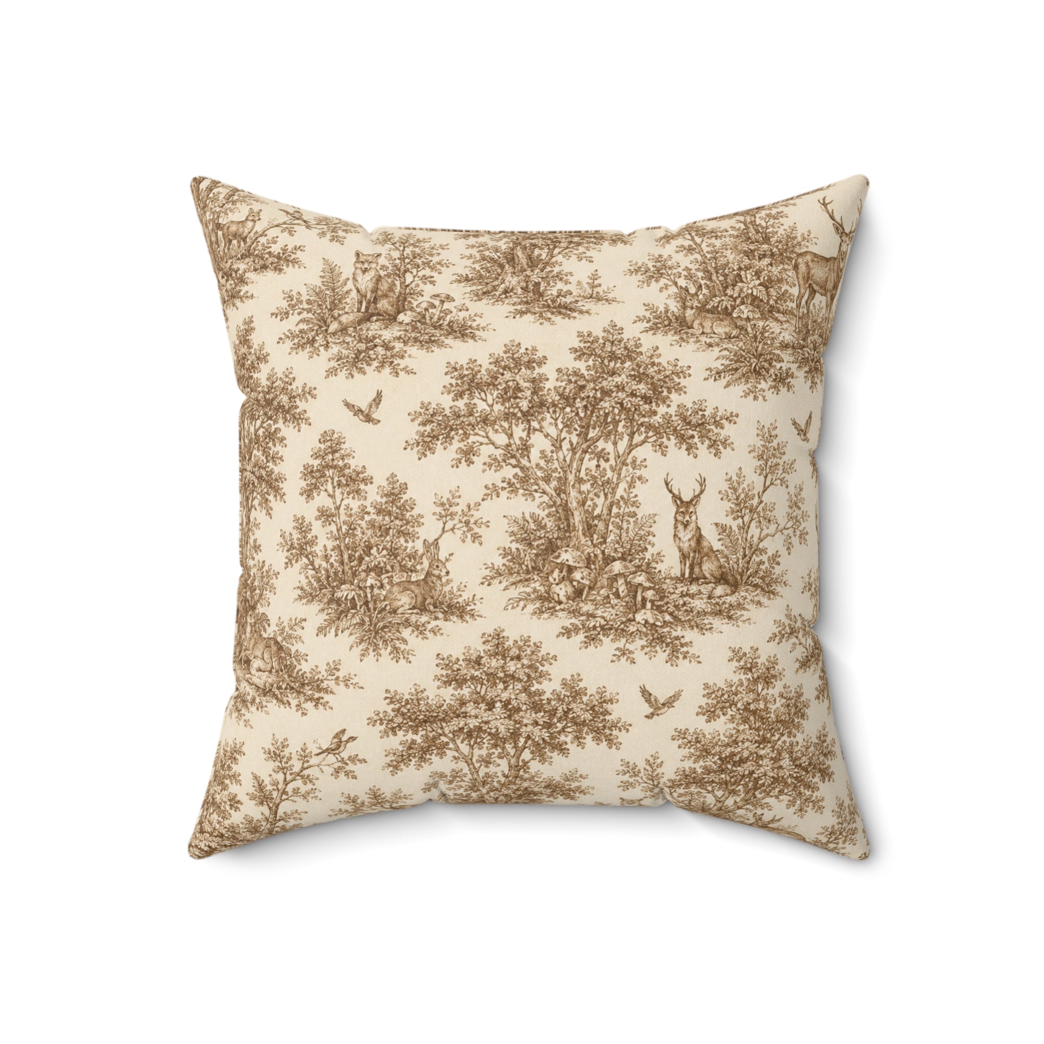 Old Soul Harvest™ Woodland Toile Throw Pillow - Throw Pillow from Old Soul Harvest Woodland Trail