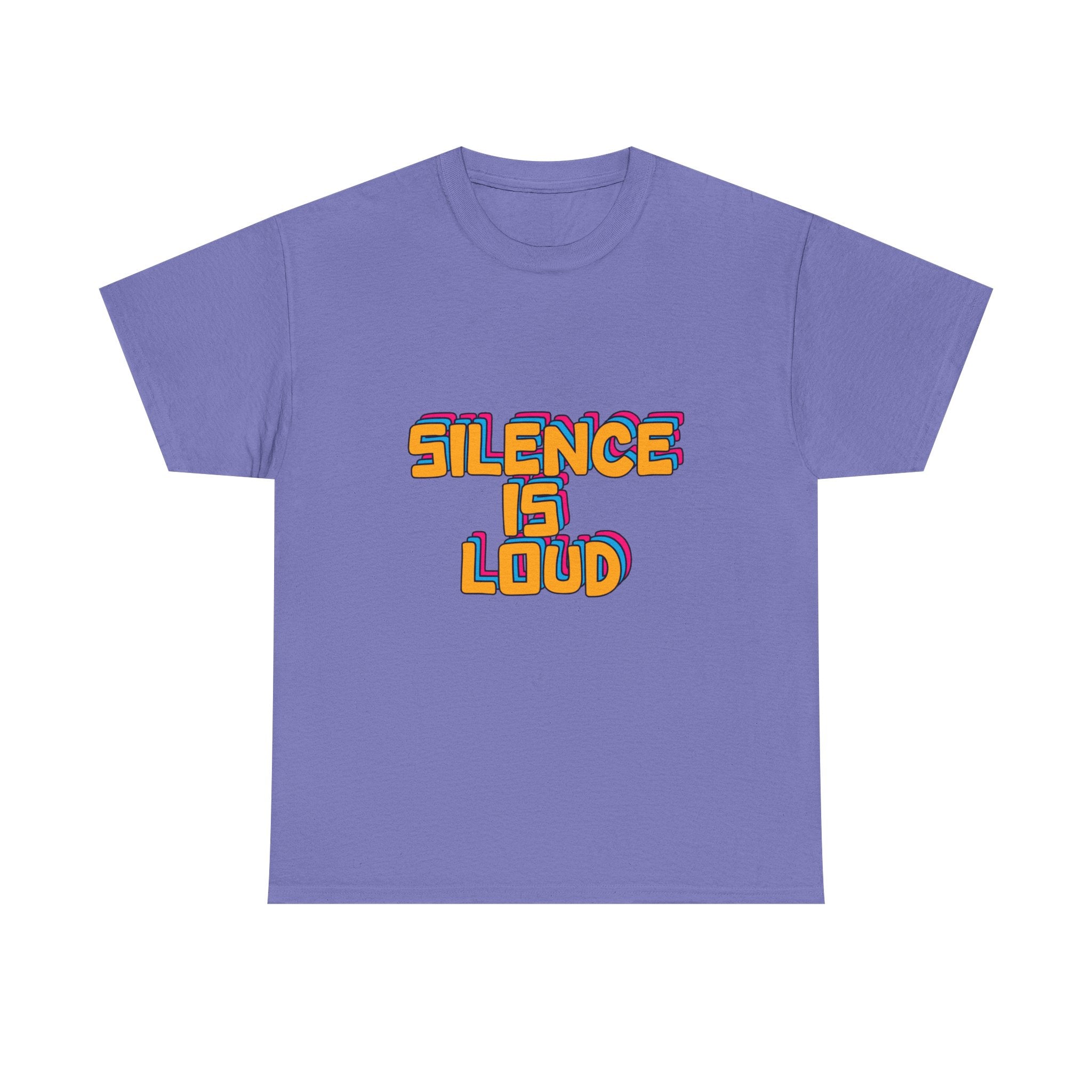 Silence Is Loud Graphic Tee — Retro Bold Statement T-Shirt - Creations by Chris and Carlos